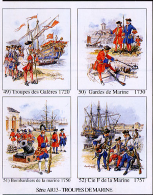 Ancien Rgime, srie 13 : Troupes de marine