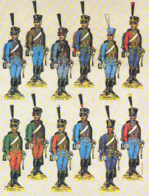 Soldats de carte 1  les hussards