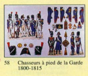 Chasseurs  Pied de la Garde 1800-1815
