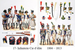   17- Infanterie Cie d’élite                  1804 – 1813