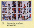 Hussards, Schémas 1804-1812