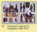 Chasseurs  Cheval de la Garde. Trompettes 1800-1815