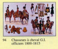 Chasseurs  Cheval de la Garde. Officiers 1800-1815