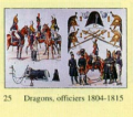 Dragons, Officiers 1804-1815